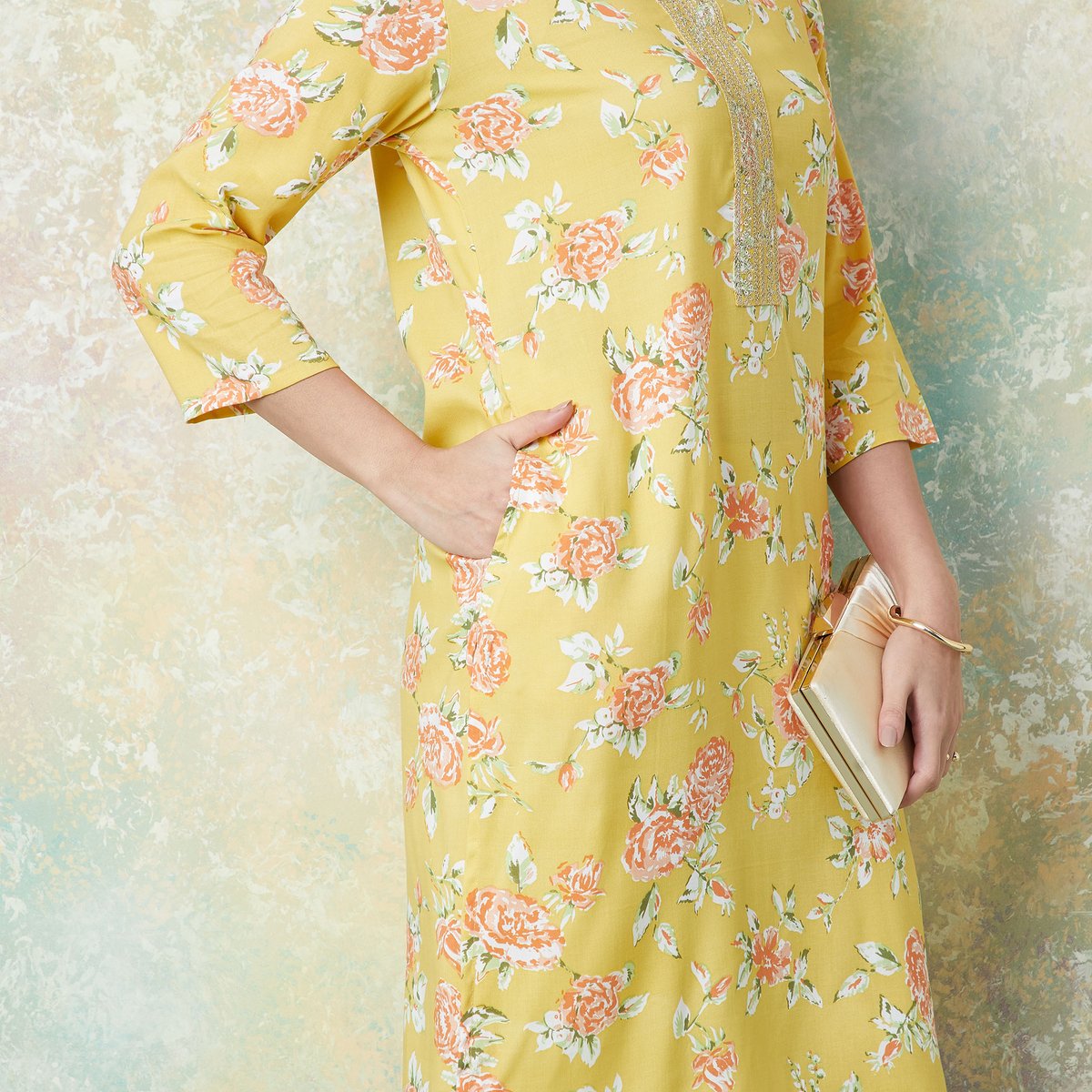 Anaya Floral Straight Kurta
