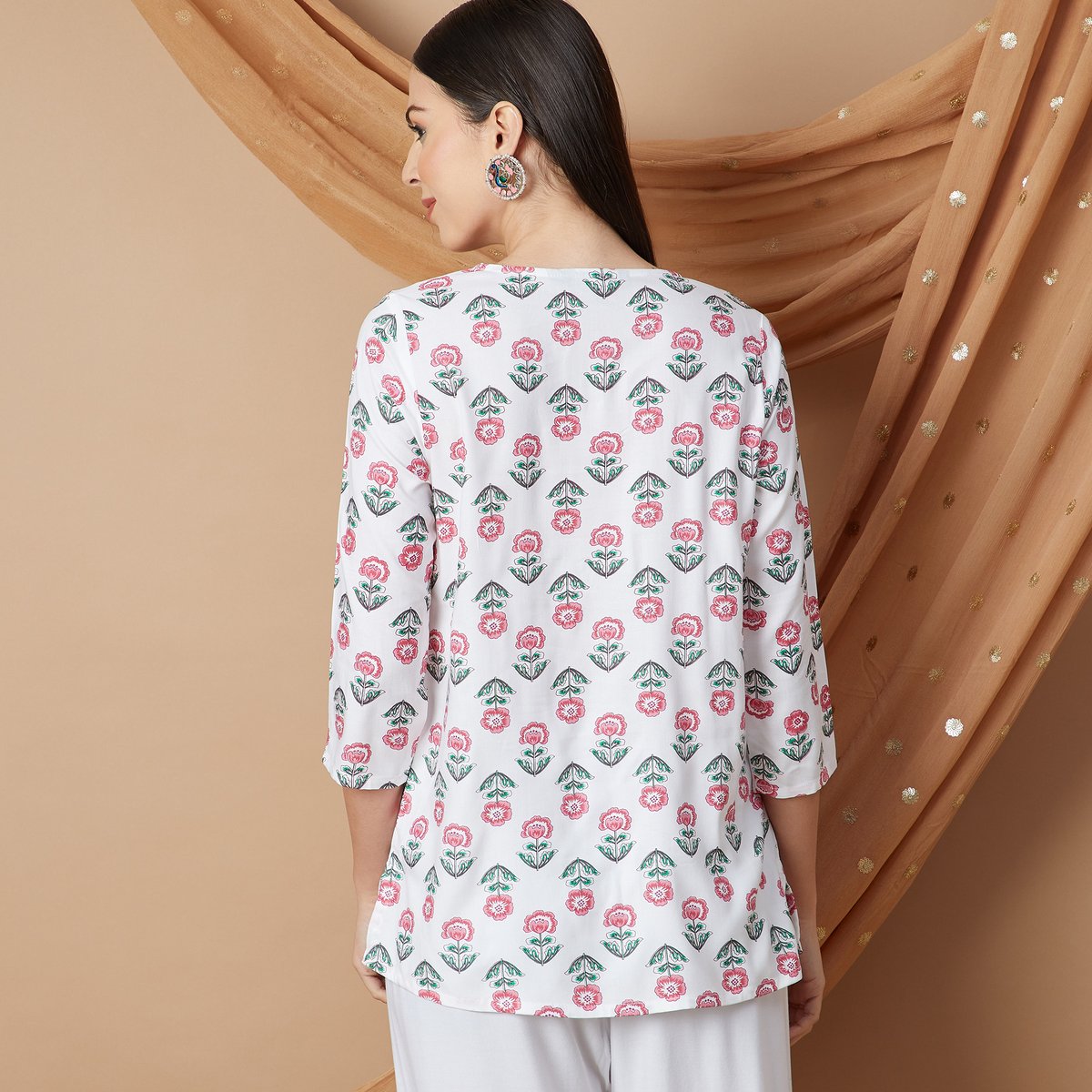 Nayra Floral Elegance Viscose Kurti