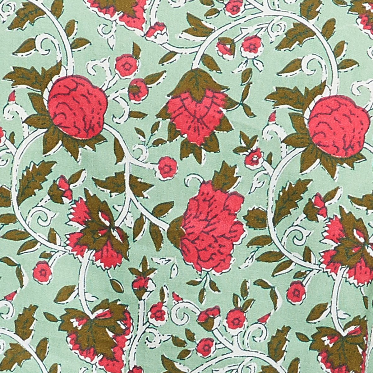 Nyra Green Floral Viscose Kurti