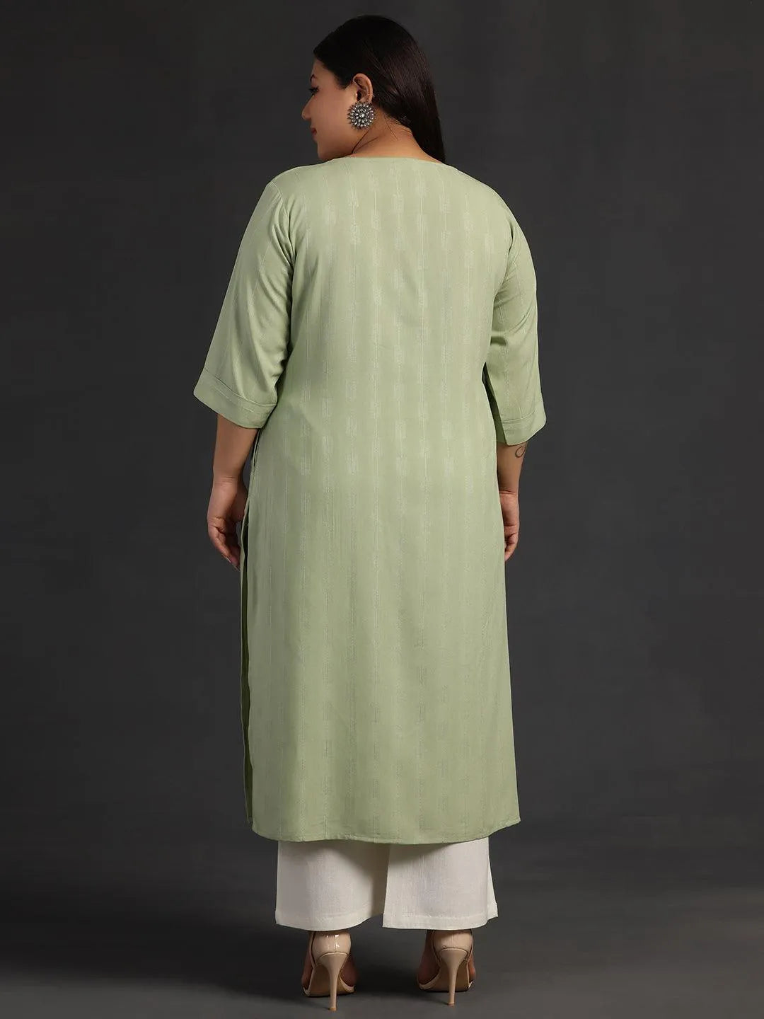 Emerald Grace Silk Kurta