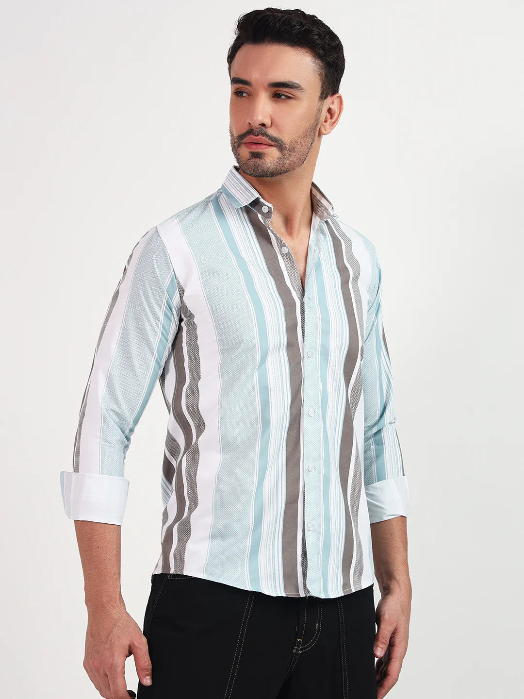 Urban Stripe Casual Shirt