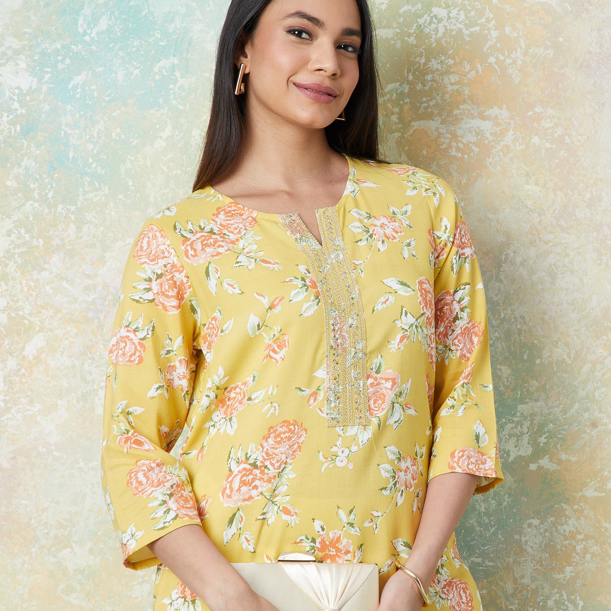 Anaya Floral Straight Kurta