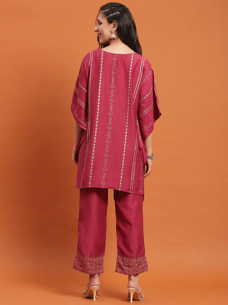 Raima Pink Printed Co-ord Set