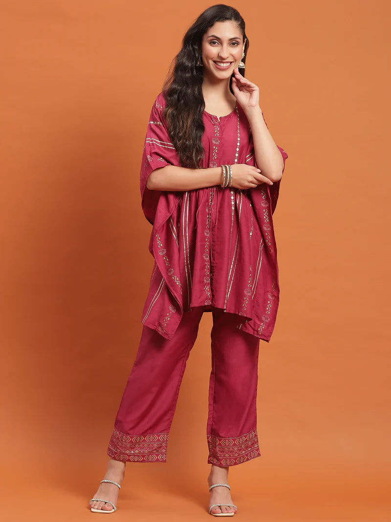 Raima Pink Printed Co-ord Set