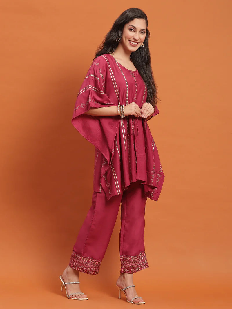 Raima Pink Printed Co-ord Set