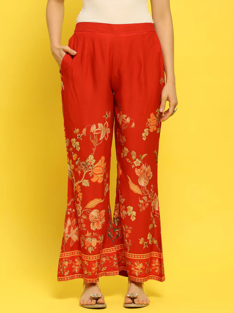 Suhana Red Floral Co-ord Set