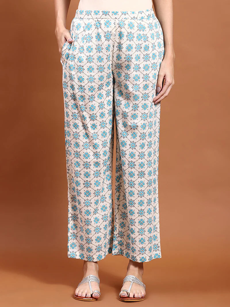 Aarvi Off-White Floral Co-ord Set