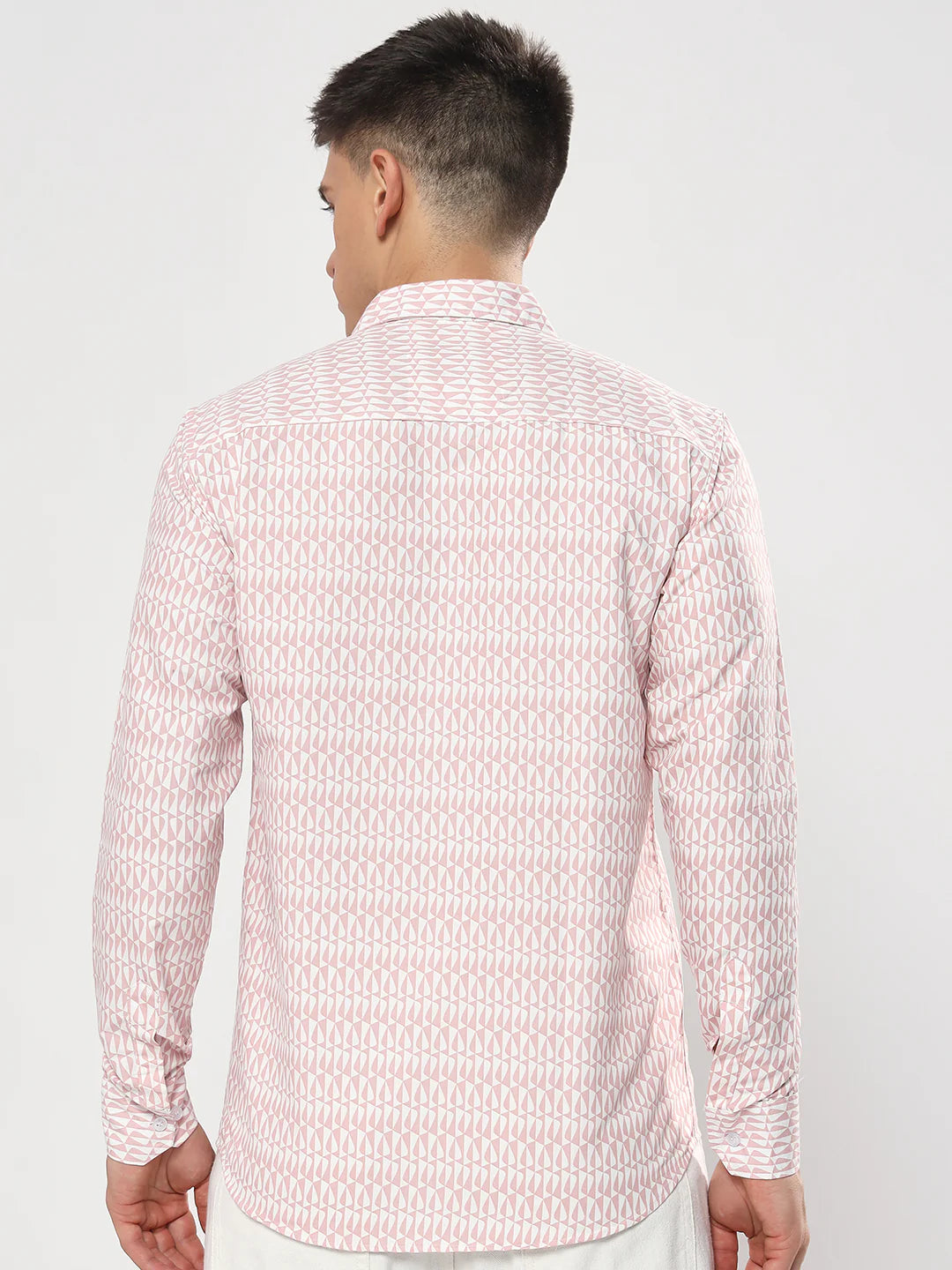 Blush Print Semi-Formal Shirt