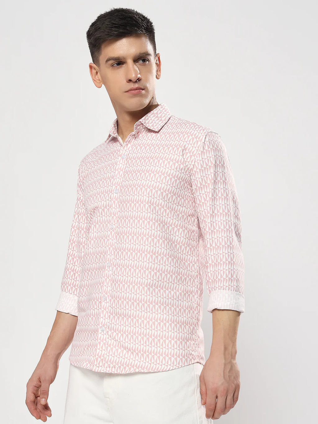 Blush Print Semi-Formal Shirt