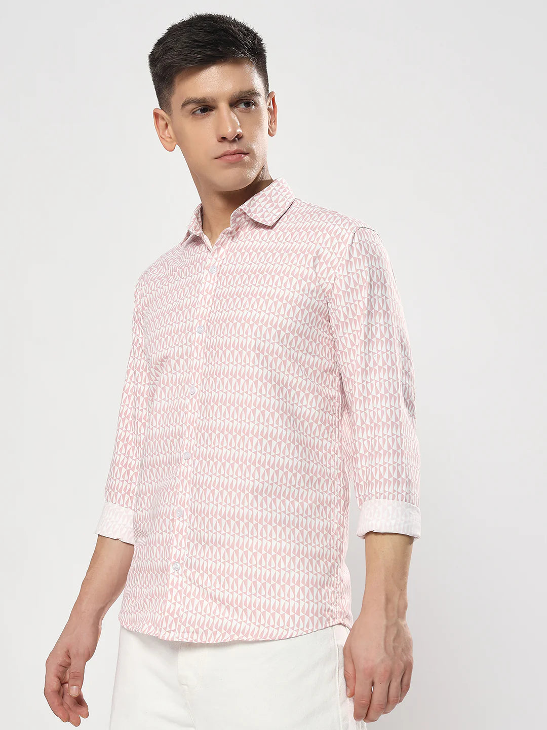 Blush Print Semi-Formal Shirt