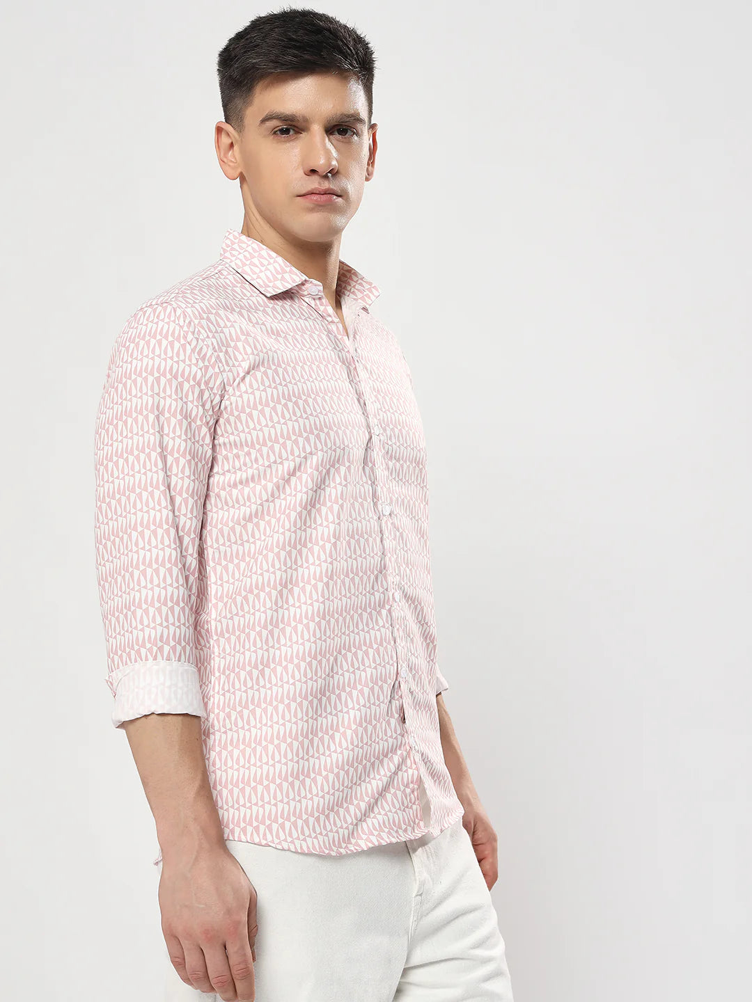Blush Print Semi-Formal Shirt