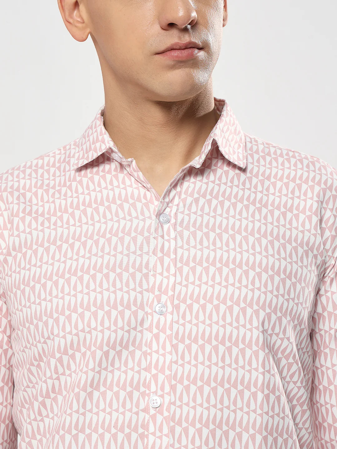 Blush Print Semi-Formal Shirt