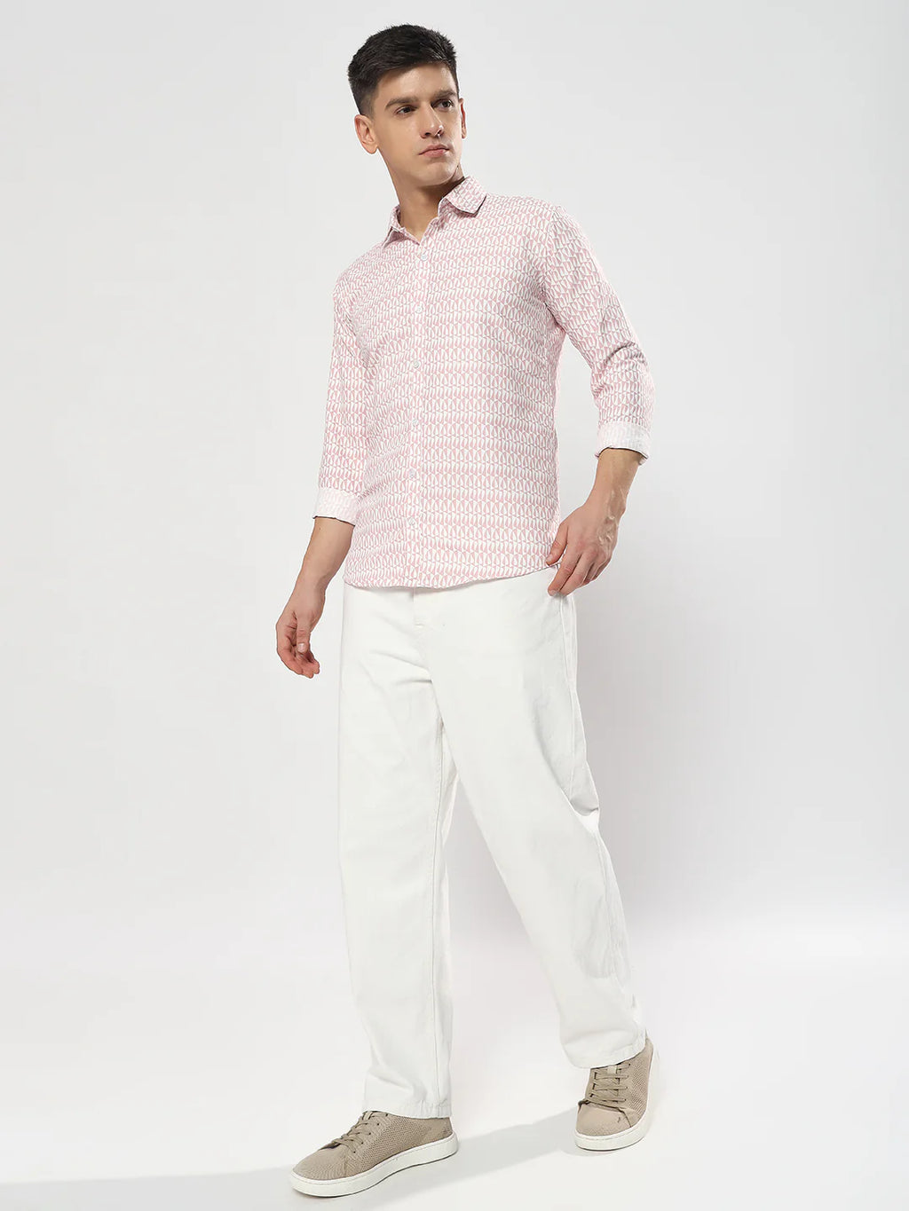 Blush Print Semi-Formal Shirt