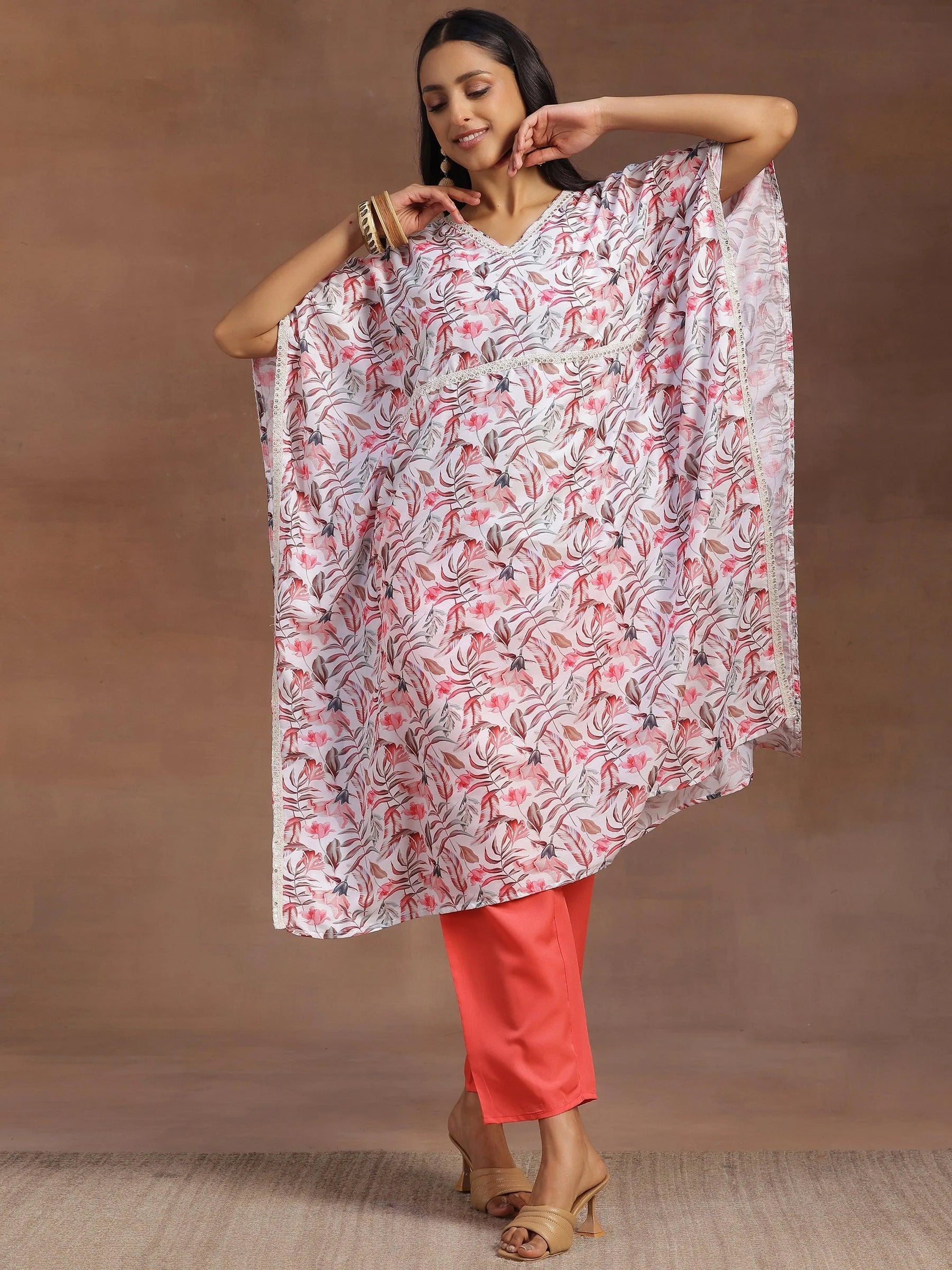 Inaaya Cream Silk Blend Co-ord Set