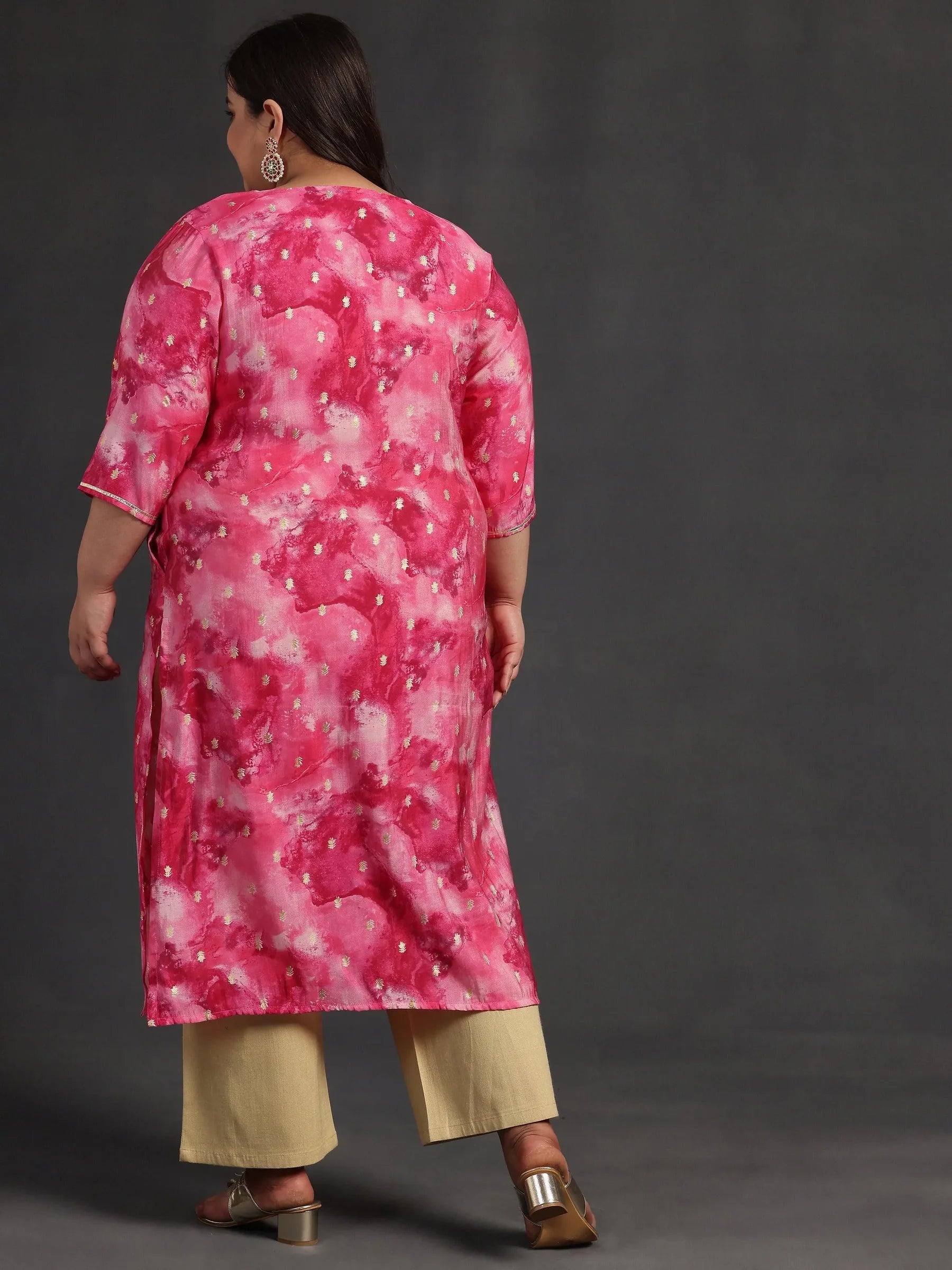Blush Radiance Silk Kurta