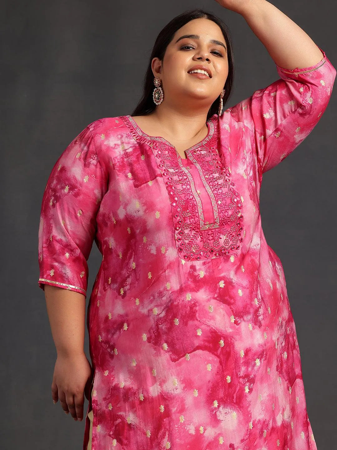Blush Radiance Silk Kurta