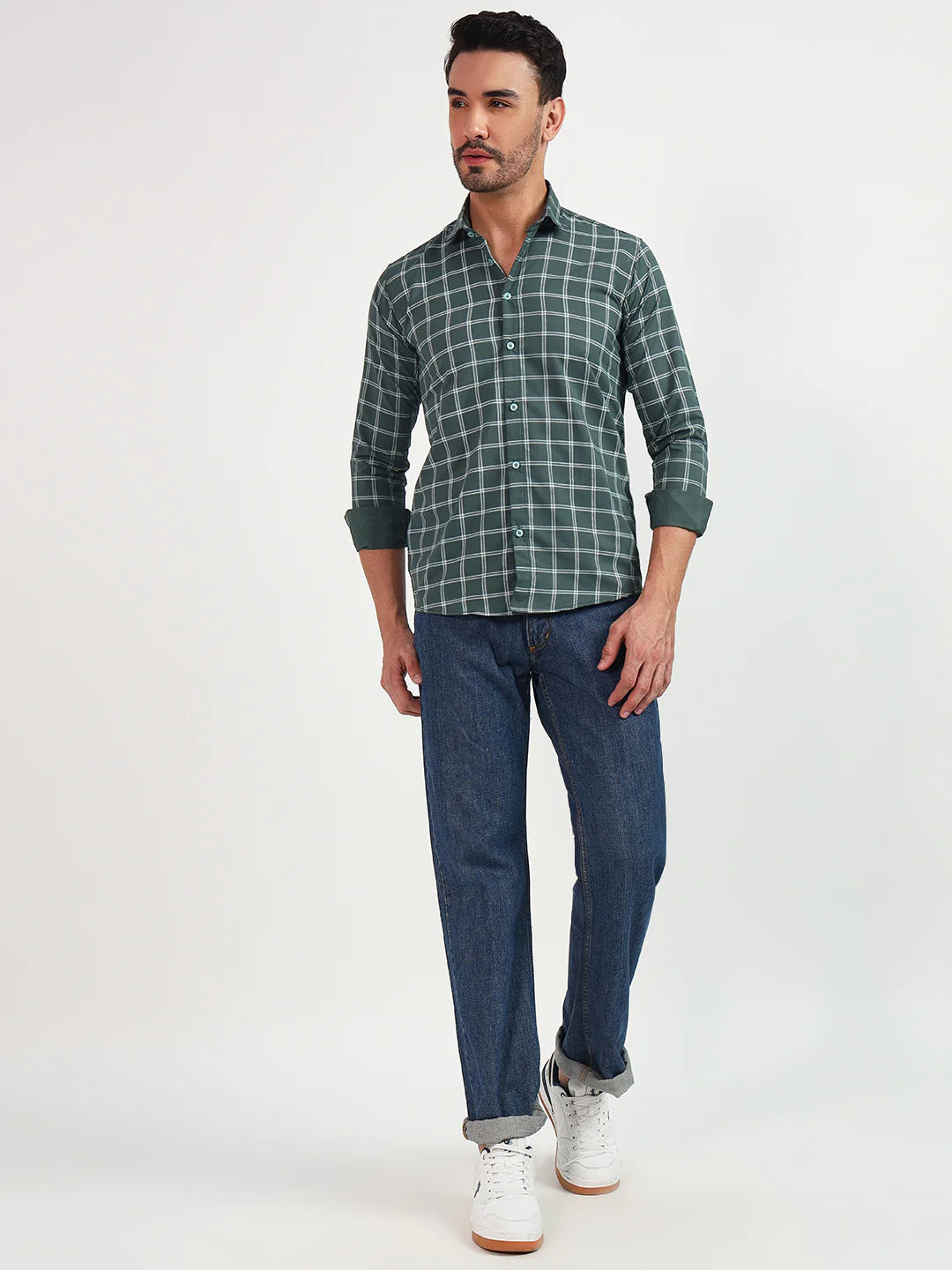 Midnight Grid Check Shirt