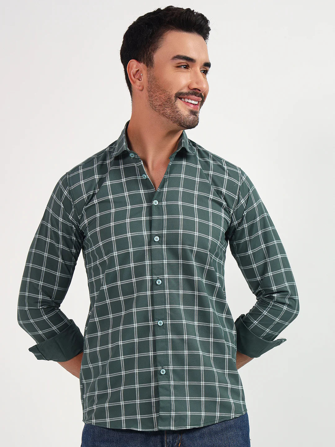 Midnight Grid Check Shirt