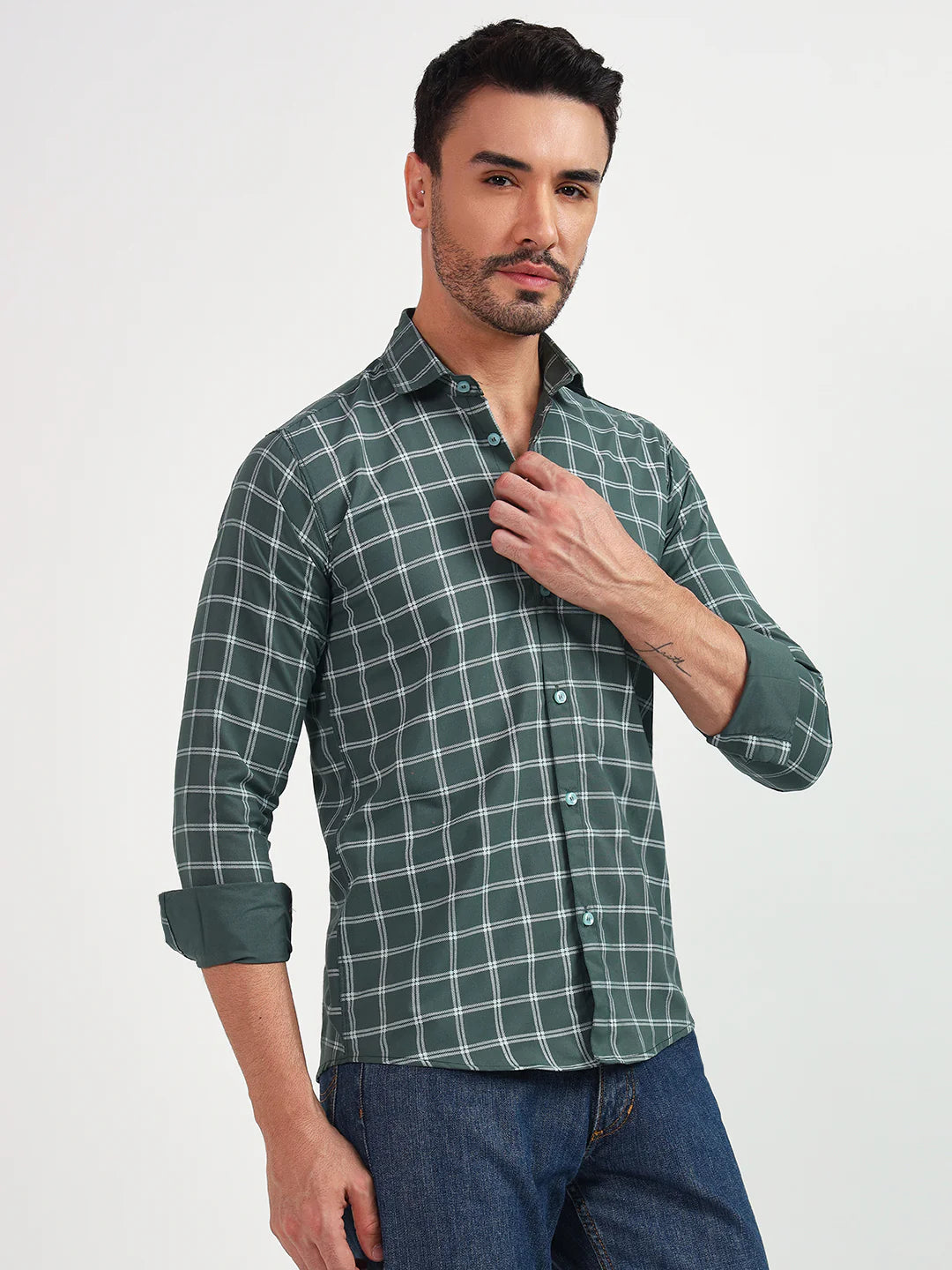 Midnight Grid Check Shirt