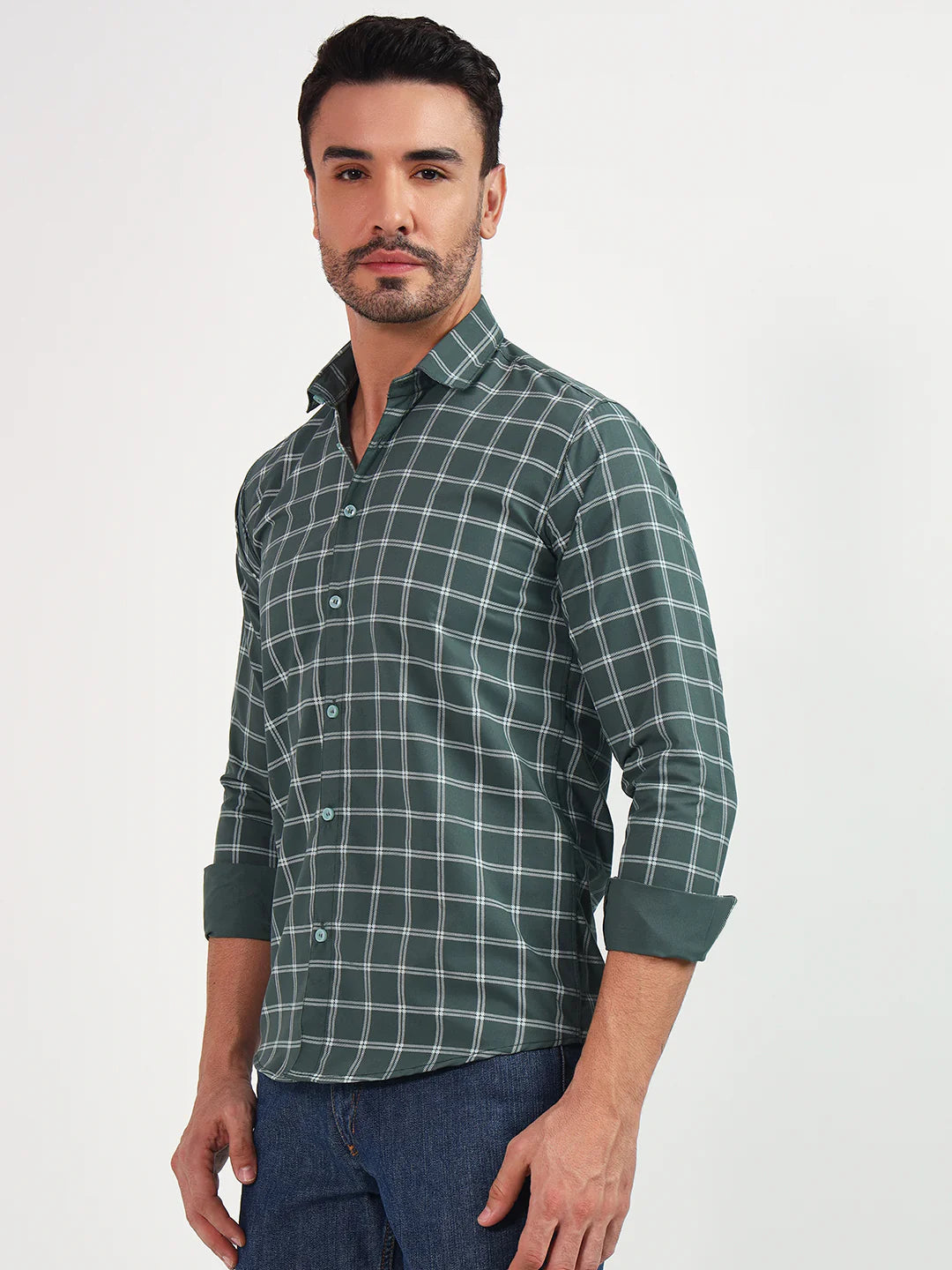 Midnight Grid Check Shirt