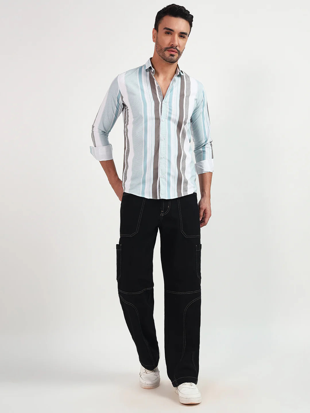 Urban Stripe Casual Shirt