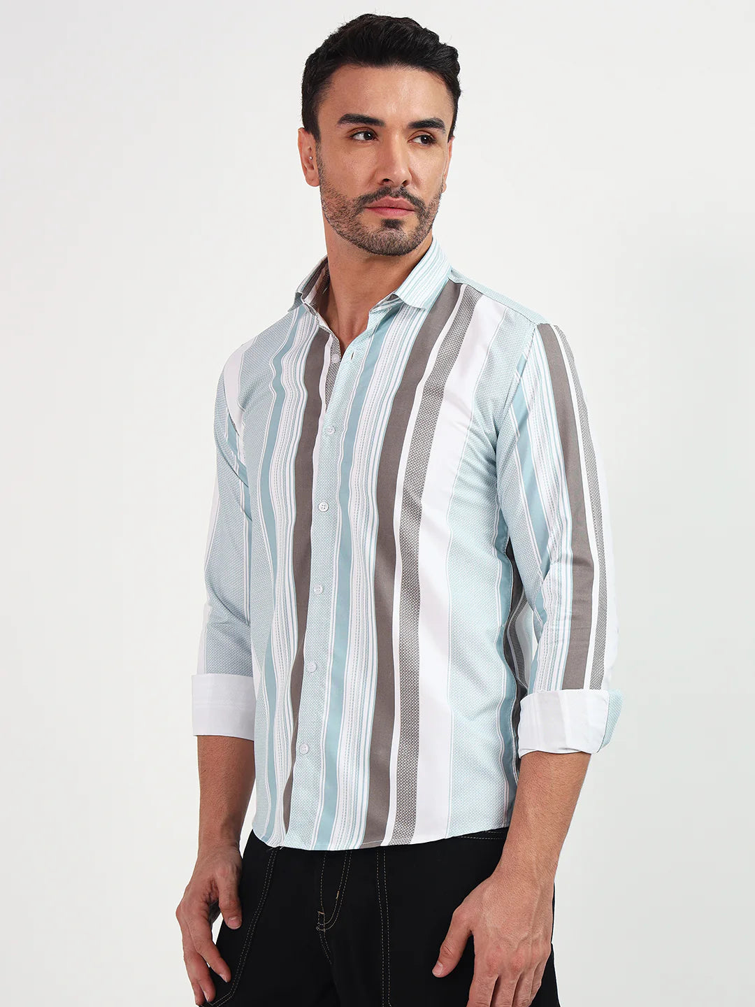 Urban Stripe Casual Shirt