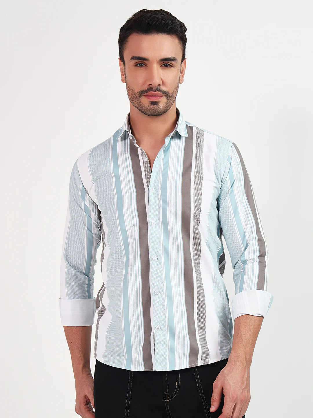 Urban Stripe Casual Shirt