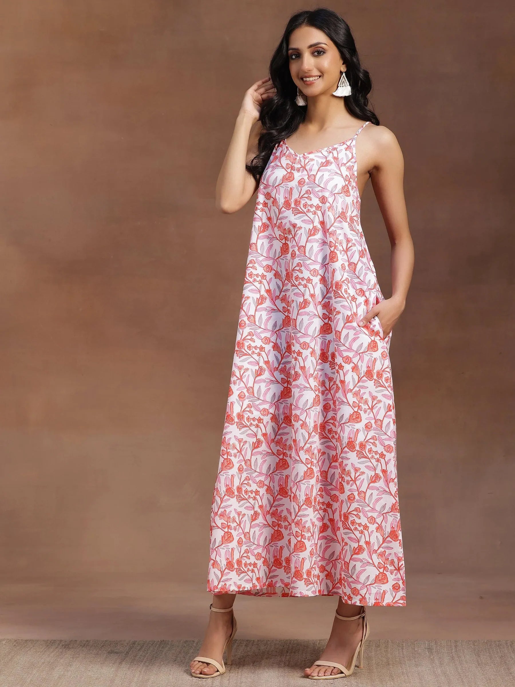 Ivory Bloom Cotton Dresss