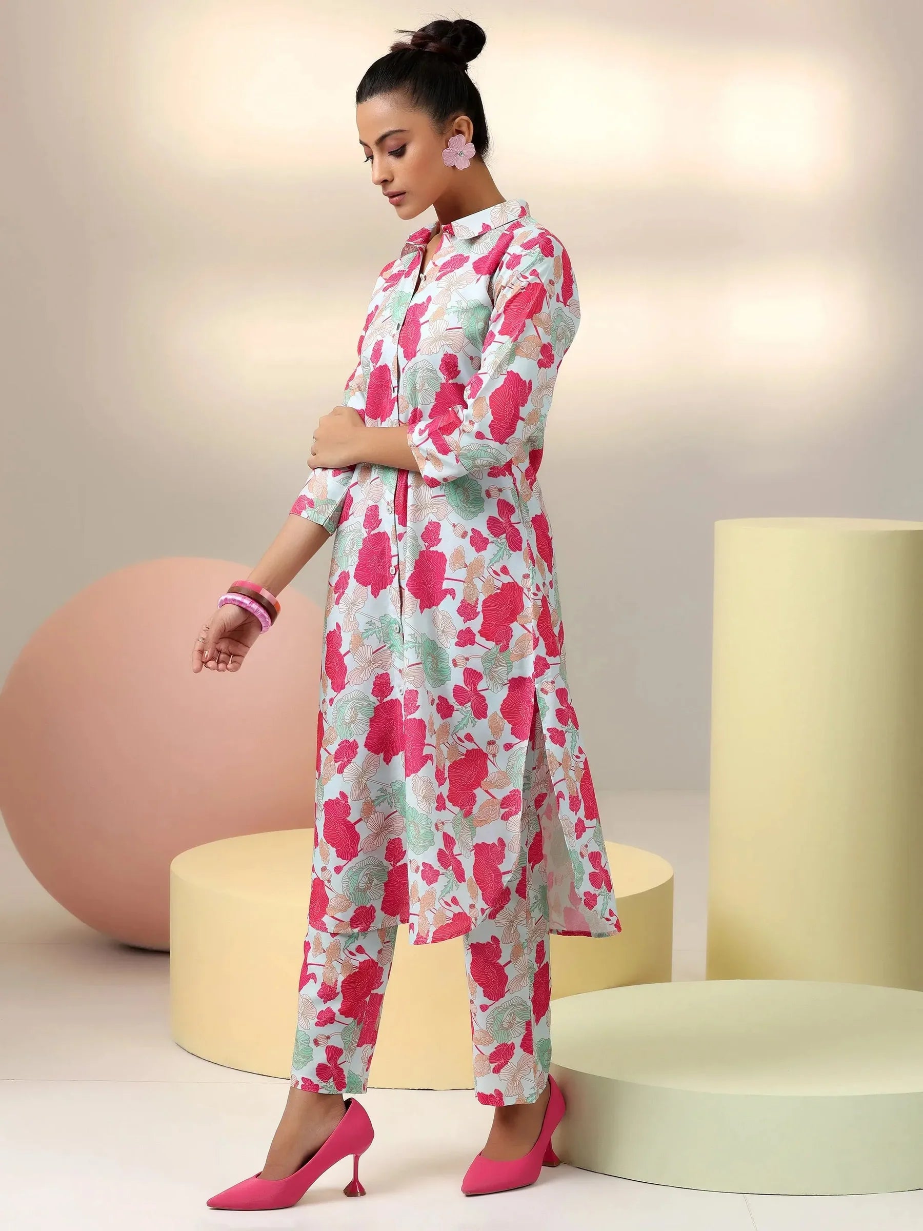 Neira Sea Green Co-ord Set with Dupatta