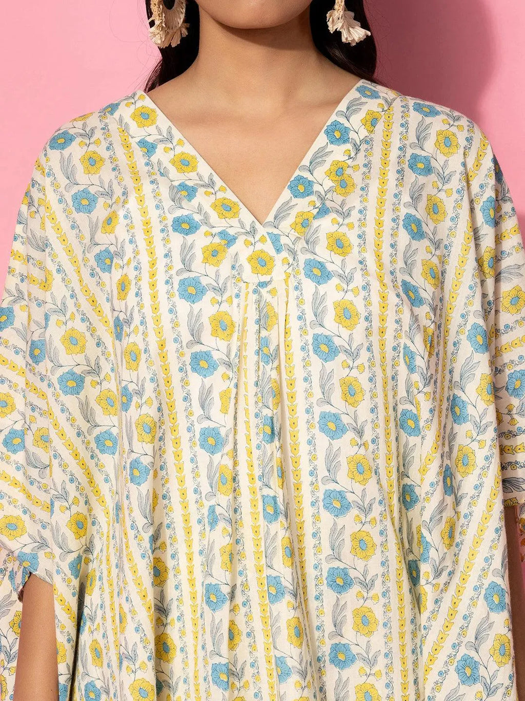 Cream Flora Cotton Co-ord Set