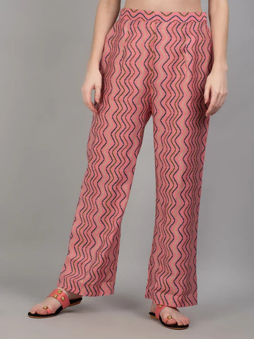 Rooh Pink Geometric Kurta Set with Dupatta