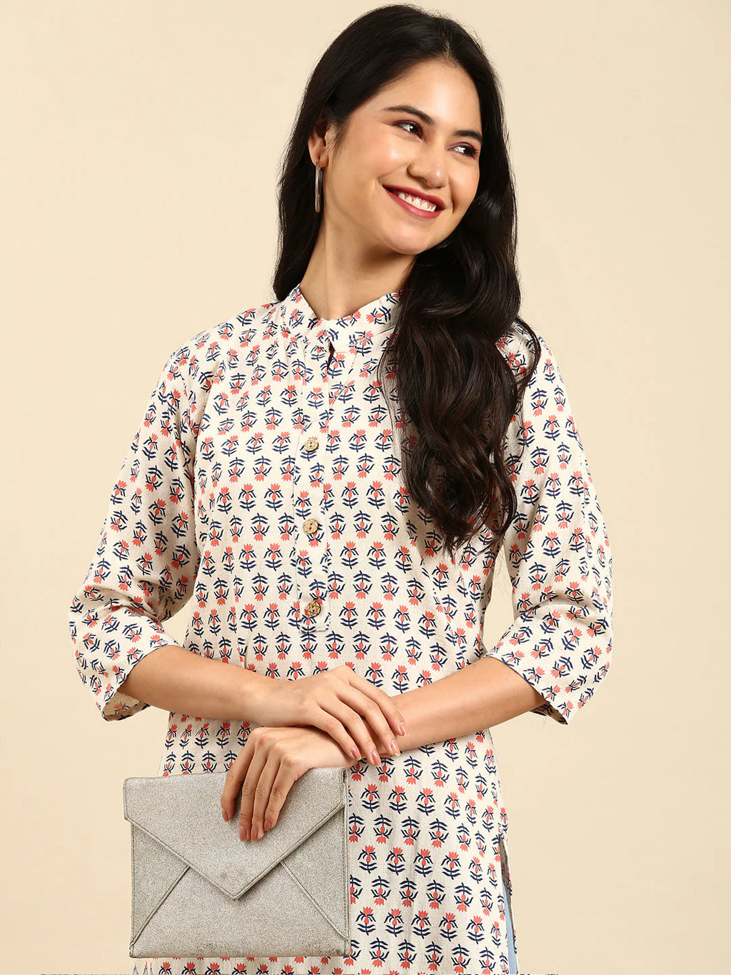 Anvi Printed Straight Kurta