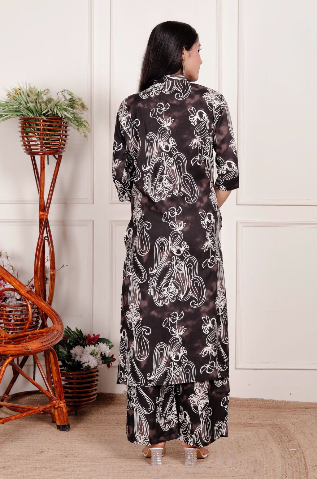 Cotton Black Printed Co-ord Set 🖤✨