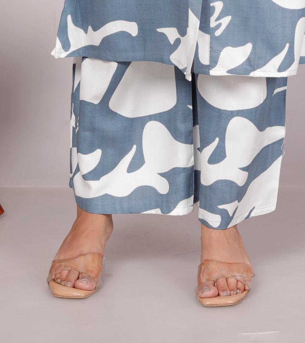 Cotton Grey & White Co-ord Set 🤍✨