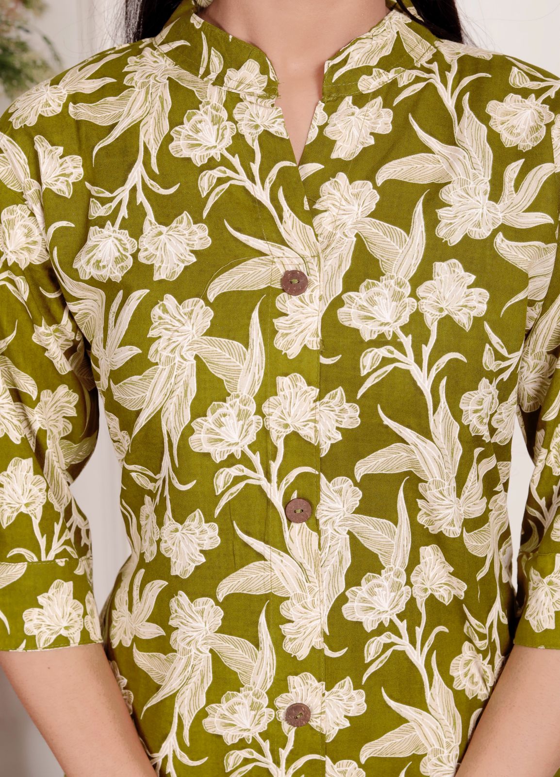 Cotton Green Floral Coord Set 🌿✨