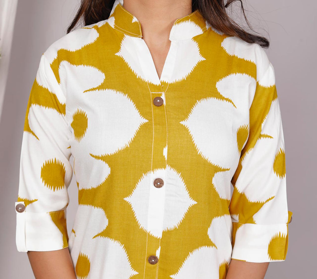 Cotton Yellow Printed Co-ord Set 💛✨