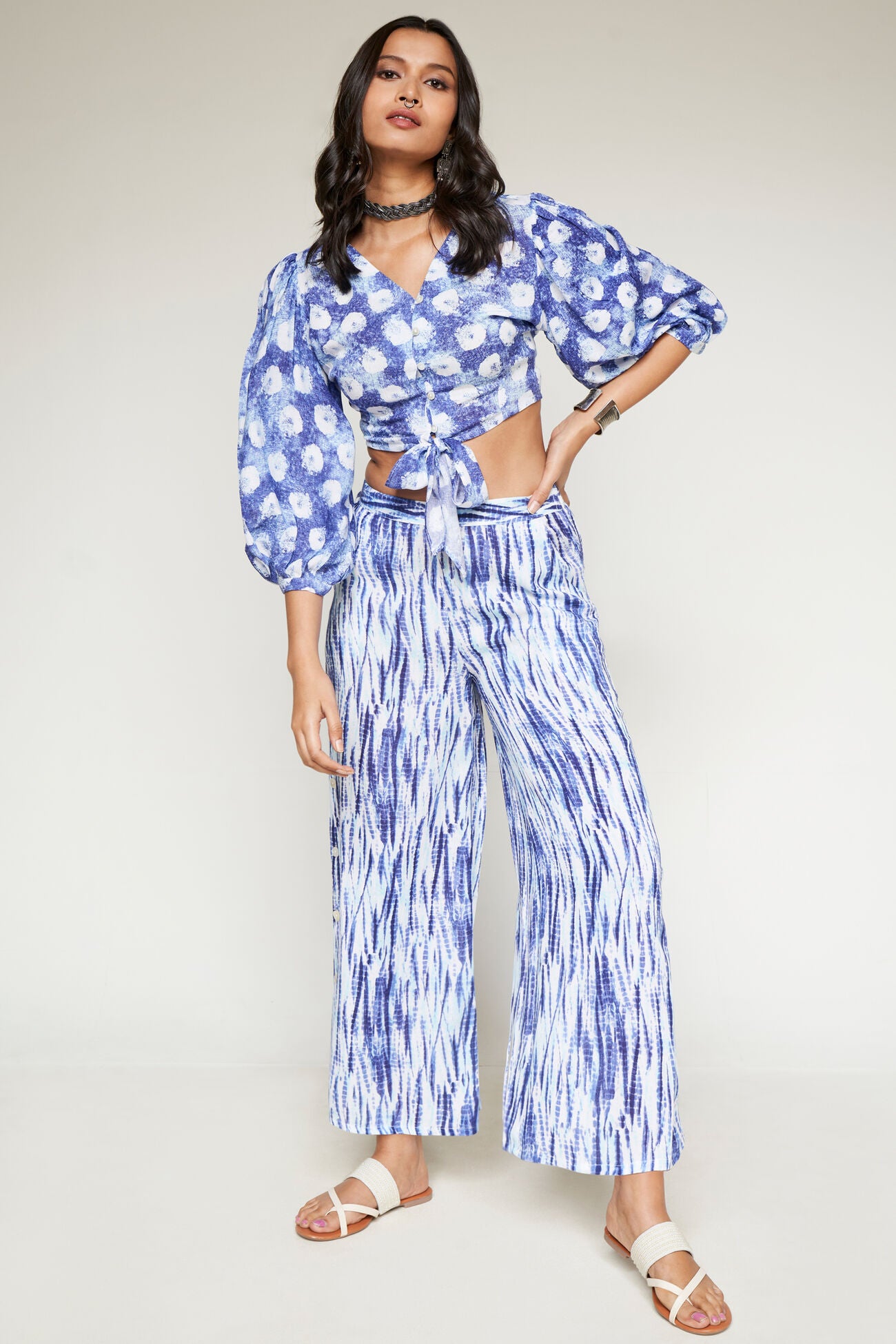 Saanvi Indigo Tie-Dye Co-Ord Set