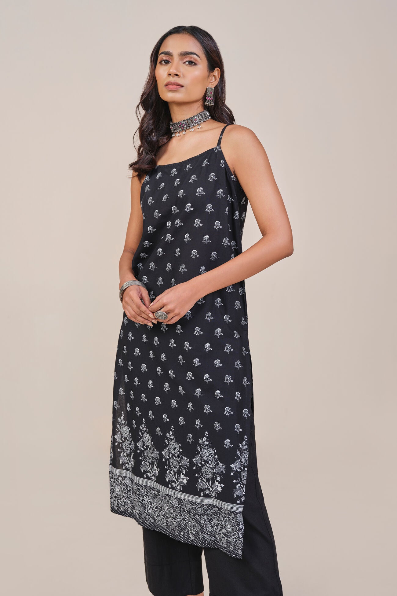 Aara Floral Strap Dress