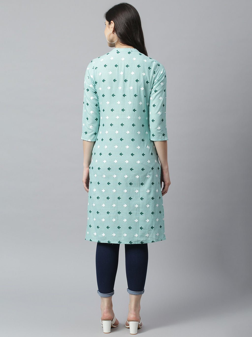 Arrow Green Embroidered Cotton Set