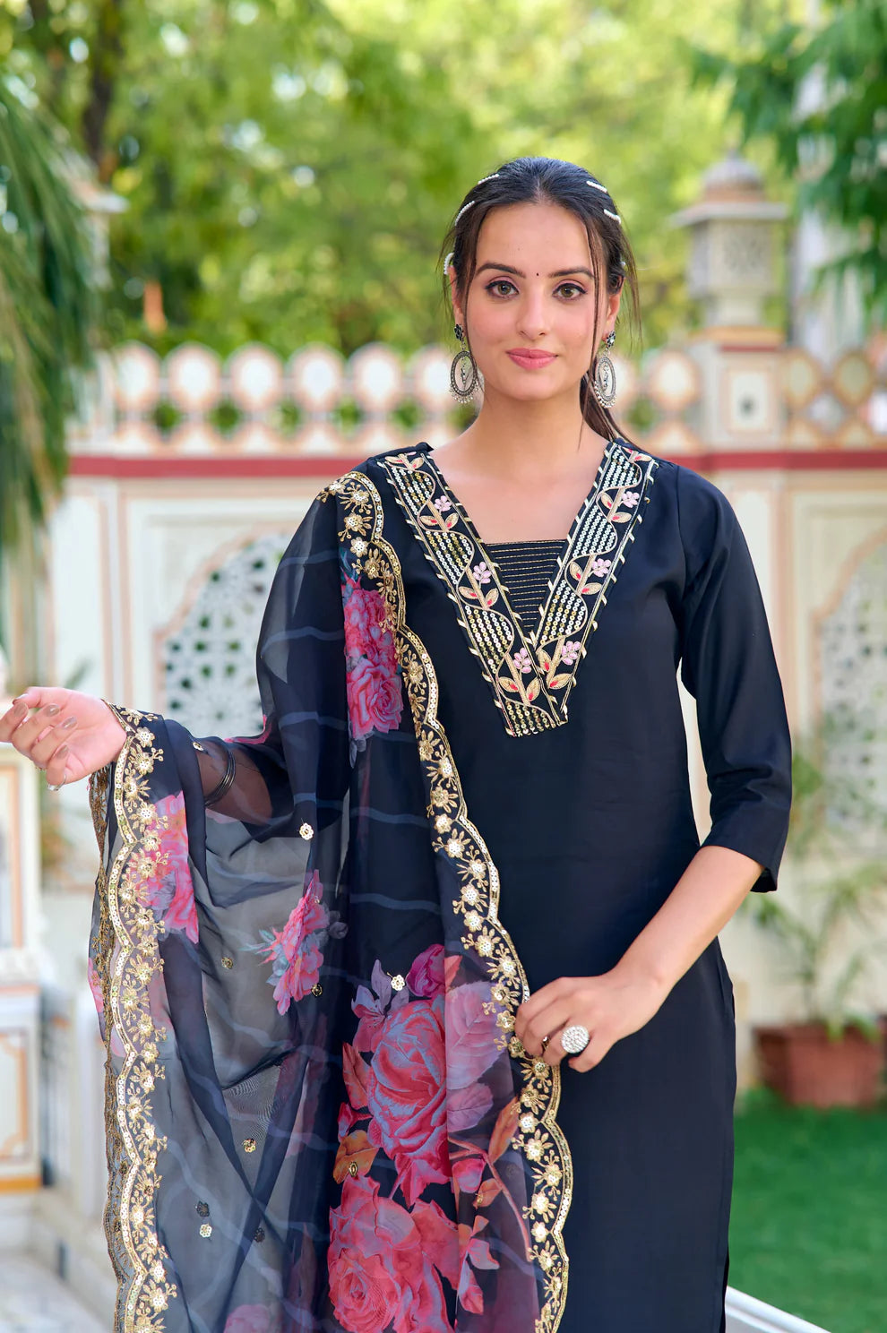 Noor Chanderi Silk Suit Set