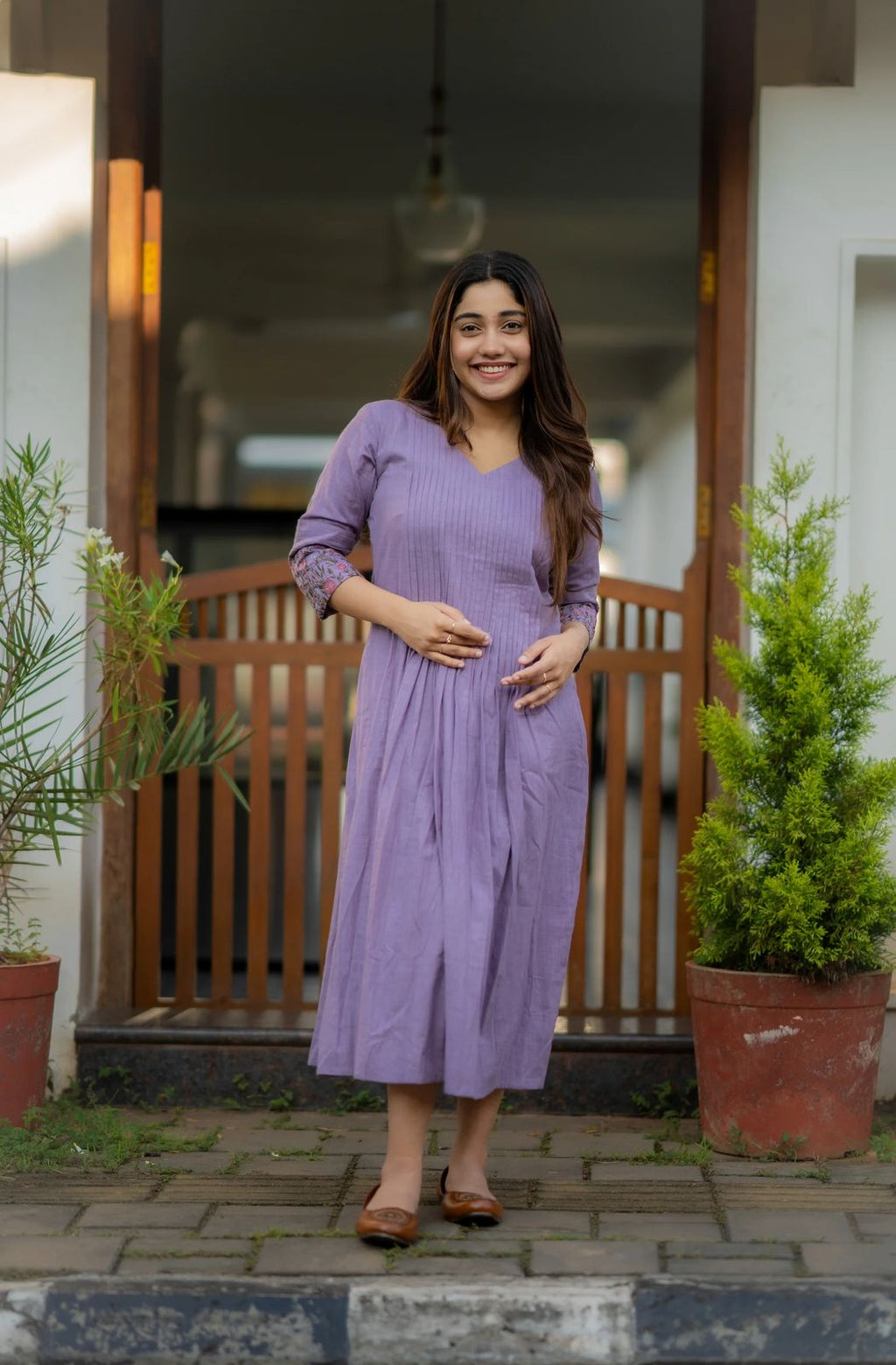 Nayra Embroidered Cotton Cambric Cord Set