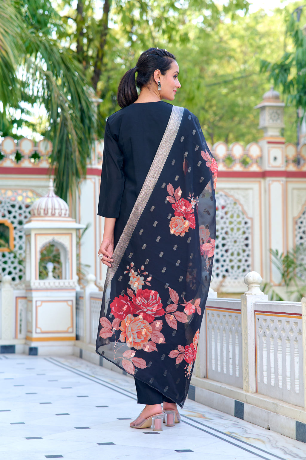 Maya Embroidered Kurta Set with Pant & Dupatta