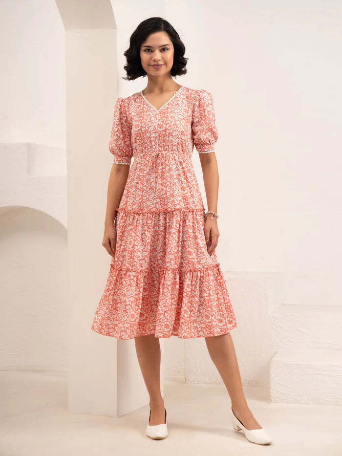 Ziya Floral Midi Dress