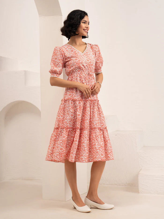 Ziya Floral Midi Dress