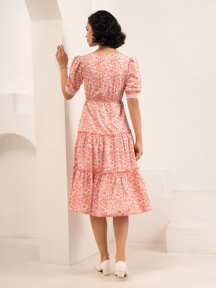 Ziya Floral Midi Dress