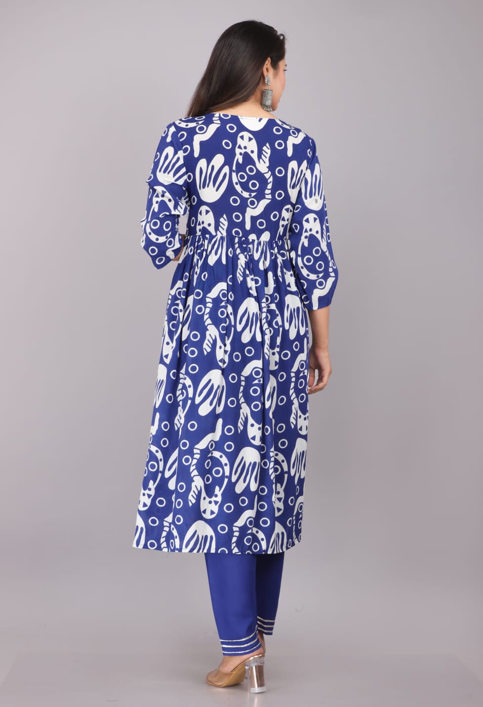 Aaliya Blue Cotton Co-ord Set