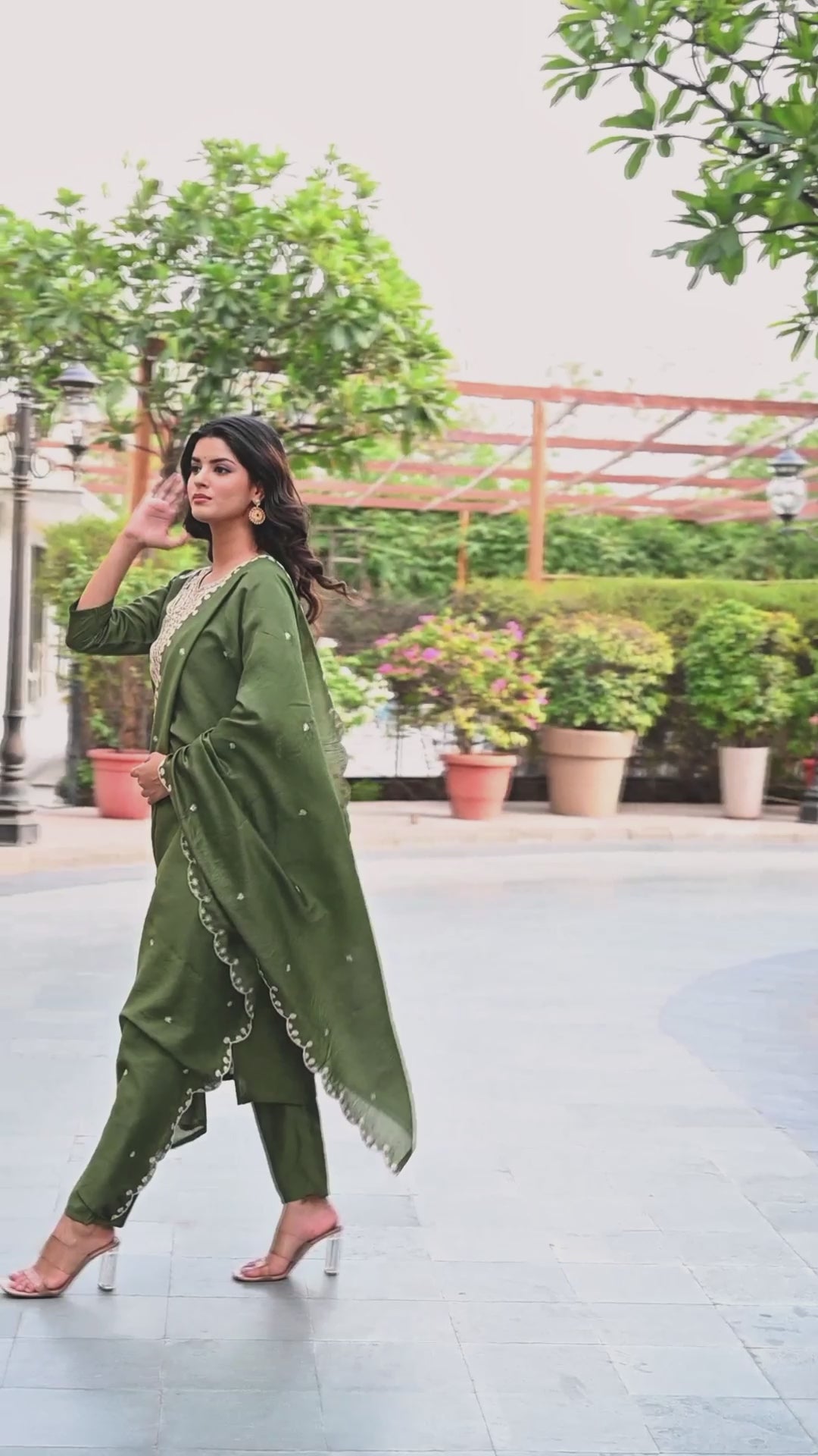 Indrani Embroidered Kurta Set with Pant & Dupatta