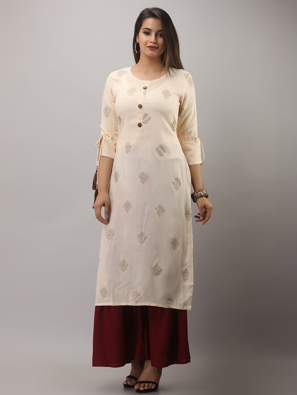 Noor Rayon Kurta Sharara Set