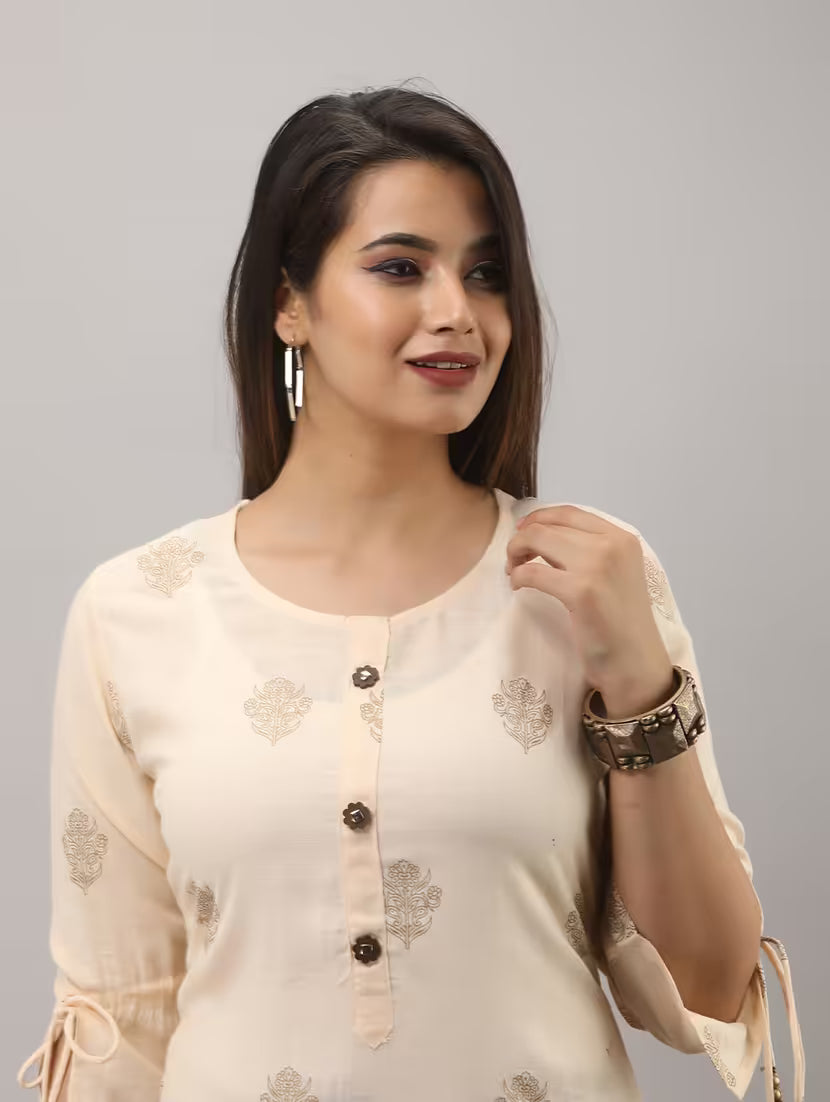 Noor Rayon Kurta Sharara Set